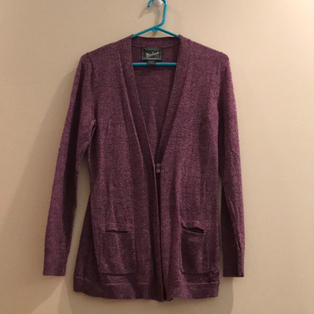 Purple cardigan/sweater